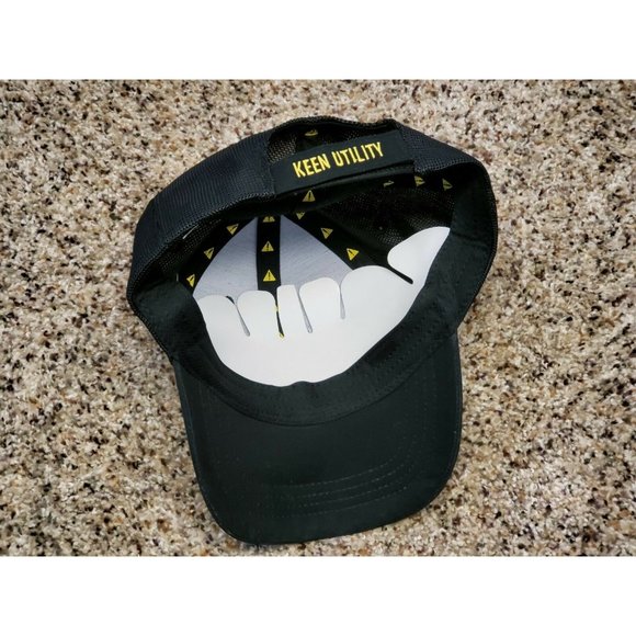 Keen Utility Trucker Style Hat Black & Yellow NWT - Picture 6 of 7